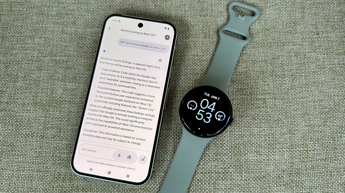 Google Wear OS watch